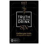 Truth or Drink: Sin Edition Adult Party Game by Cut 250+ Questions Inspired by
