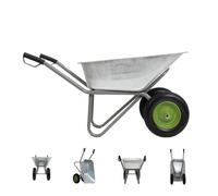TrutzHolm® Carrello A Spinta Carrello A Due Ruote 2-Ruote Ruota PU 150L 150kg