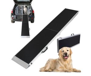 TrutzHolm Hunderampe Tierrampe Hundetreppe Pieghevole In Alluminio 183 Cm 180 Kg