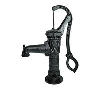 TRUTZHOLM Pompa a paletta antica vintage da giardino, pompa per fontane, pompa a mano in ghisa, altezza di aspirazione circa 7 - 8 metri