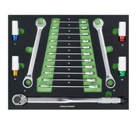 TrutzHolm® Set Ratschenschlüssel Profi Con Inserti In Schiuma 8-22 Mm