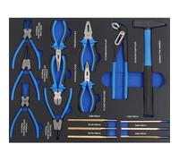 TRUTZHOLM Werkzeugeinlage & Set Gemischtes 52x40 cm Blu Hammer Torx