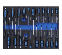 TRUTZHOLM Werkzeugeinlage & Set Gemischtes 52x40 cm Blu Hammer Torx