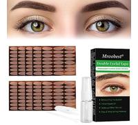 TruuMe 480Pcs Adesivi a Doppia Palpebra, Strisce Adesivi per Palpebre Cadenti, Invisibile Nastro a Doppia Palpebra, Double Eyelid Tape, Nastro Adesivo per Palpebre, Occhi Autoadesivi Fibra, Size:L