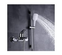 Truzzo di riempimento della vasca ad alto flusso con doccia portatile, rubinetto per vasca a singola vasca da bagno moderna set di rubinetti della vasca in ottone LWX