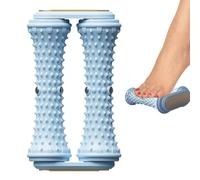 Trveqhk Rullo per massaggio ai piedi, per rilassamento muscolare, strumento portatile per massaggio antistress, per la cura degli anziani a casa, per atleti, recupero post-allenamento, palestra e