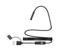Trveqhk Telecamera periscopica con luce, telecamera impermeabile IP67, cavo da 3 m, endoscopio industriale portatile regolabile per ispezioni idrauliche
