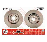 TRW 2x Disco Ø295mm Frontale Ventilato per Toyota Avensis Station Wagon 2.0