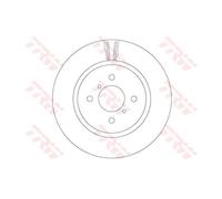 TRW 2x Disco Freni Anteriore Ø272 MM Ventilato Verniciato per Suzuki Swift IV Fz