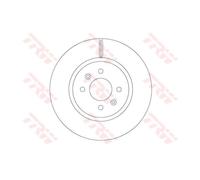 TRW 2x Disco Freni Anteriore Ø280 MM Ventilato per Hyundai i20 GB 1.2 1.4 1.0