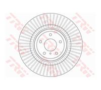 TRW 2x Disco Freni Anteriore 354 Ventilato per Nissan 370 Z Roadster Z34