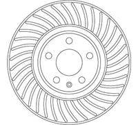 TRW 2x Disco Freno Ø318mm Ventilato per Audi A4 Avant 2.0 Tdi 35 A6 DF6950S