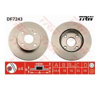 TRW 2X Disco Freno Anteriore 2348 Ventilato Per Mazda MX-5 I NA 323 P V BA