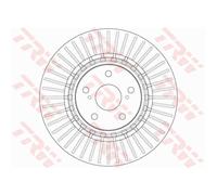 TRW 2X Disco Freno Anteriore 328 Ventilato Per Toyota RAV 4 IV WWA4_ AVA4_