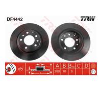 TRW 2X Disco Freno Posteriore 280 Completo Per Mazda MX-5 III NC Premacy CP GY
