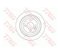 TRW 2x Disco Freno Posteriore Ø280 MM Pieno per Mini R56 Cooper One R59 John