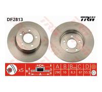 TRW 2X Disco Freno Posteriore 290 Completo Per Mercedes-Benz Classe C W203 W202