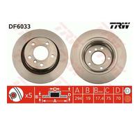 TRW 2X Disco Freno Posteriore 294 Ventilato Per BMW Z4 Roadster E85 E86