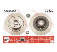 TRW DF6126BS Disco freno