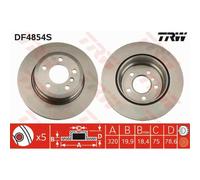 TRW 2x Disco Freno Posteriore 320 Ventilato per BMW X5 F15 F85 E70 X6 E71