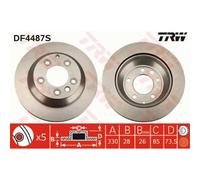 TRW 2X Disco Freno Posteriore 330 Ventilato Per VW Touareg 7P5 7LA 7L6 7L7