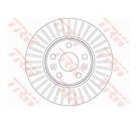TRW 2x Disco Frontale Ø280mm Ventilato per Renault Megane II Coupé-cabriolet
