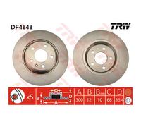 Trw DF4848 Disco Freno