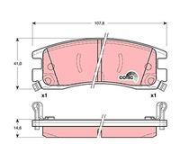 TRW Automotive AfterMarket GDB1309 Pastiglia freno