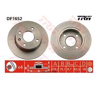 COPPIA DISCHI FRENO FORD ESCORT