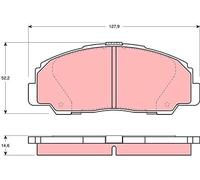 TRW AUTOMOTIVE GDB1135 Past.FR.Ant Daihatsu Rocky Hard Top (F7