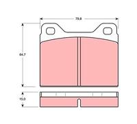 TRW AUTOMOTIVE GDB131 Past.Fr.Ant Volvo 260 Coupe (P262)