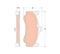 TRW AUTOMOTIVE GDB1862 Past.Fr.Ant Porsche 911 (997)