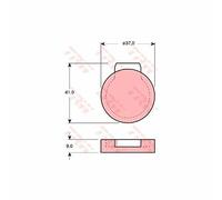 TRW AUTOMOTIVE GDB272 Past.FR.Post Citroen 2 CV-6