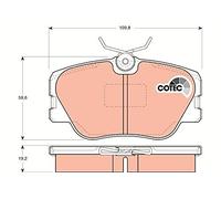 TRW AUTOMOTIVE GDB818 Past.Fr.Ant Mercedes Saloon (W124),