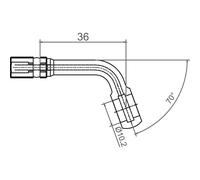 Trw Connettore Della Linea Del Freno Mv10d70t