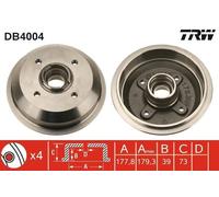 TRW DB4004 - Tamburo freno singolo