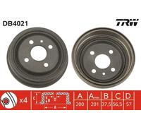 TRW DB4021 - Tamburo freno singolo