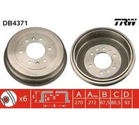 TRW DB4371 Tamburo freno