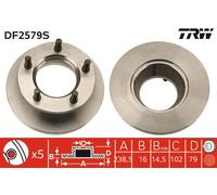 TRW DF2579S Disco freno per MERCEDES-BENZ,SSANGYONG