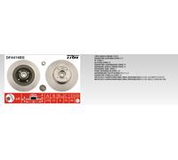 TRW DF4414BS Disco Freno Singolo C/Cuscinetto