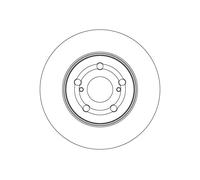 TRW DF4630 Disco freno per TOYOTA