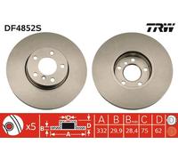 TRW DF4852S Disco freno per BMW