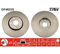 TRW DF4855S Disco freno