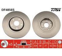 TRW DF4856S Disco freno