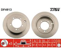 TRW DF4913 Disco freno per MITSUBISHI