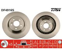 TRW DF4916S Disco freno per MERCEDES-BENZ