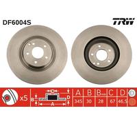 TRW DF6004S Disco freno per MERCEDES-BENZ