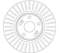 TRW DF6233S Disco freno per RENAULT