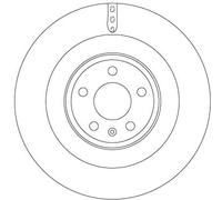 TRW DF6343S Disco freno per AUDI
