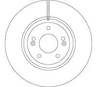 TRW DF6545S Disco freno per HYUNDAI